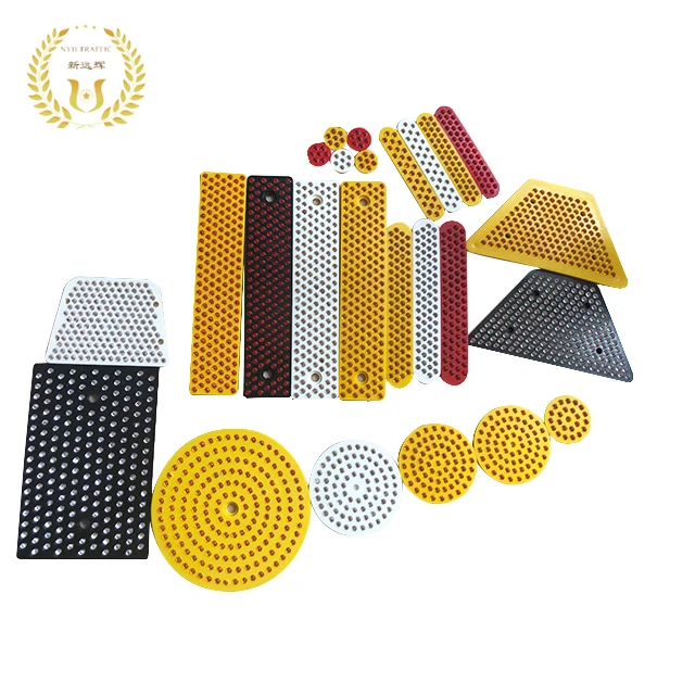 Road stud use colorful glass beads plastic reflective material reflector