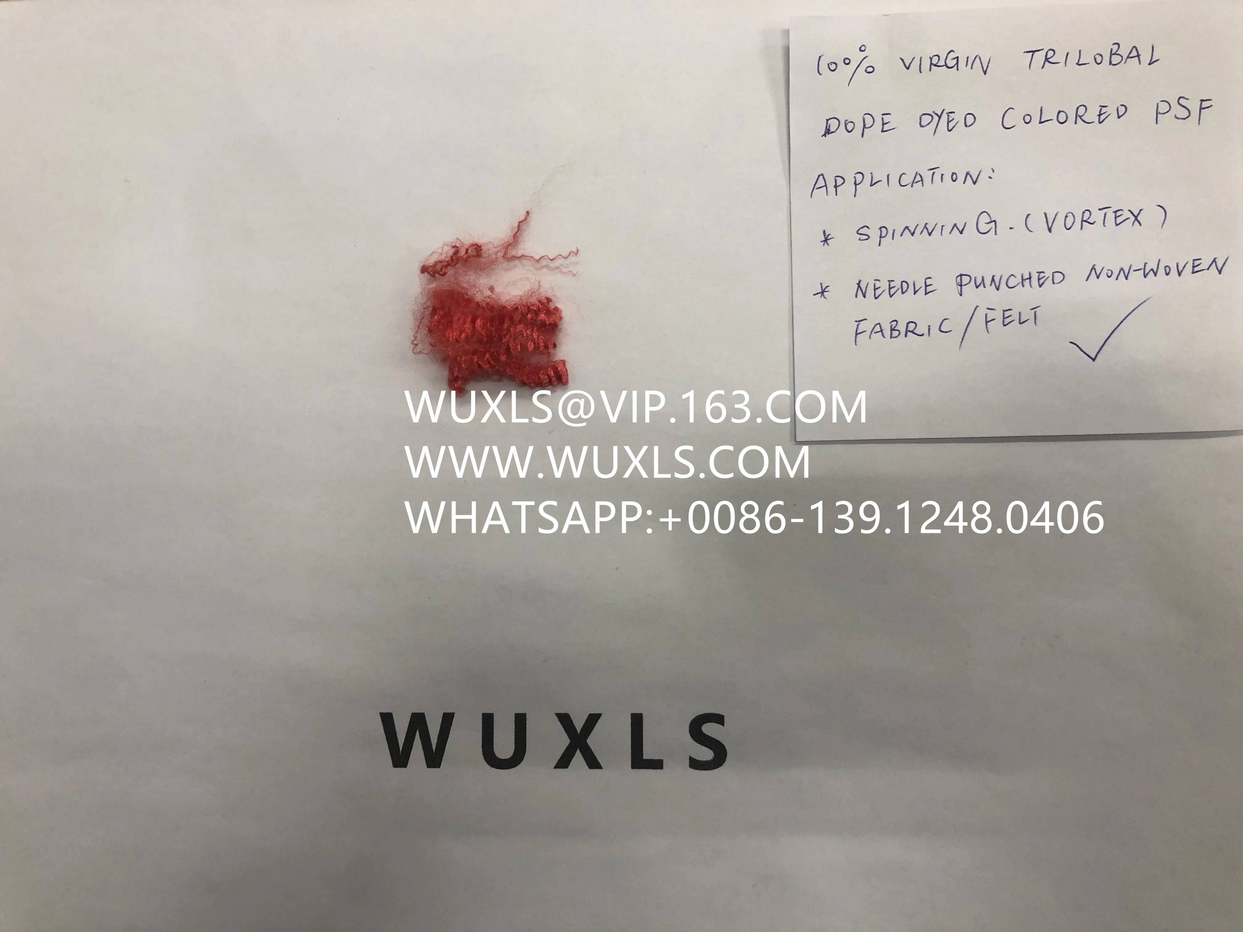 Трехслойное Полиэфирное штапельное волокно psf цветное для вихревого спиннинга и иглопробивного нетканого полотна