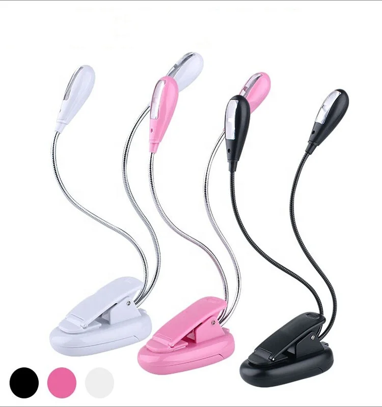 Clip Reading Lights  Book Lights USB and Battery Operated 4 Levels Brightness Portable LED Book Light for Reading Piano Travel