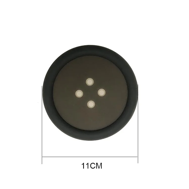 Изготовленный На Заказ округлая форма кнопки безалкогольных напитков Нескользящие силиконовые чашки Coaster Подставки