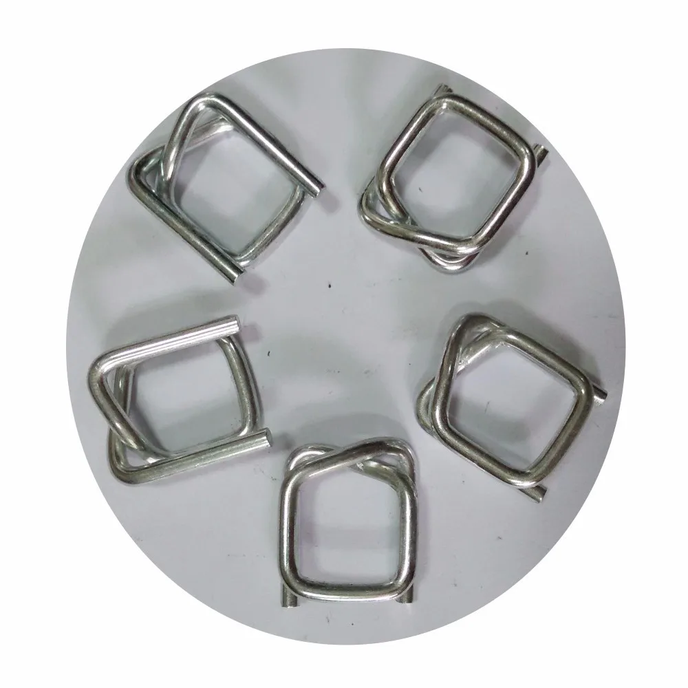 Hot Sale Packing Buckle Wire Buckle Galvanized Cord Strapping Buckle for Woven Strap or Composite Cord Strap