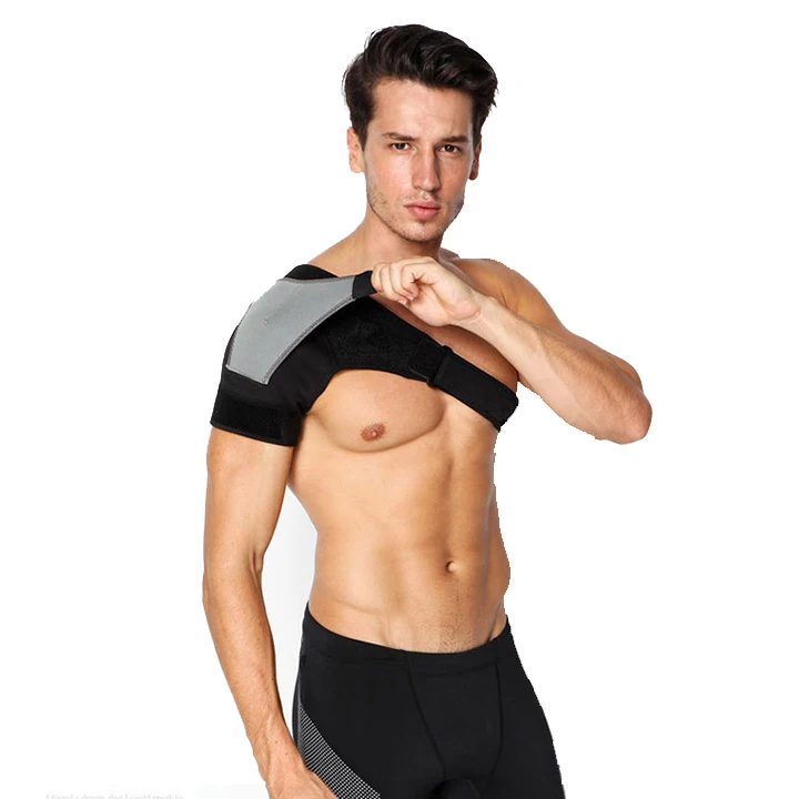 Регулируемый Неопреновый компрессионный левый и правый плечевой фиксатор для защиты от травм для мужчин и женщин