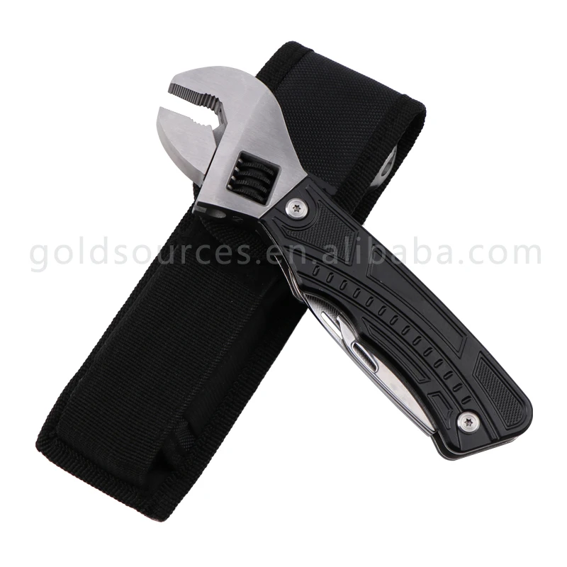 New multifunction combination tool spanner adjustable wrench with knife bottle opener