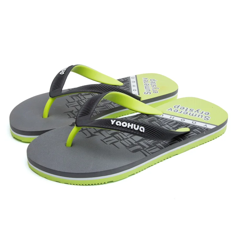 Custom logo Fujian Fuzhou factory price summer season high quality thick sole flipflop slippers man outdoor beach flip flop