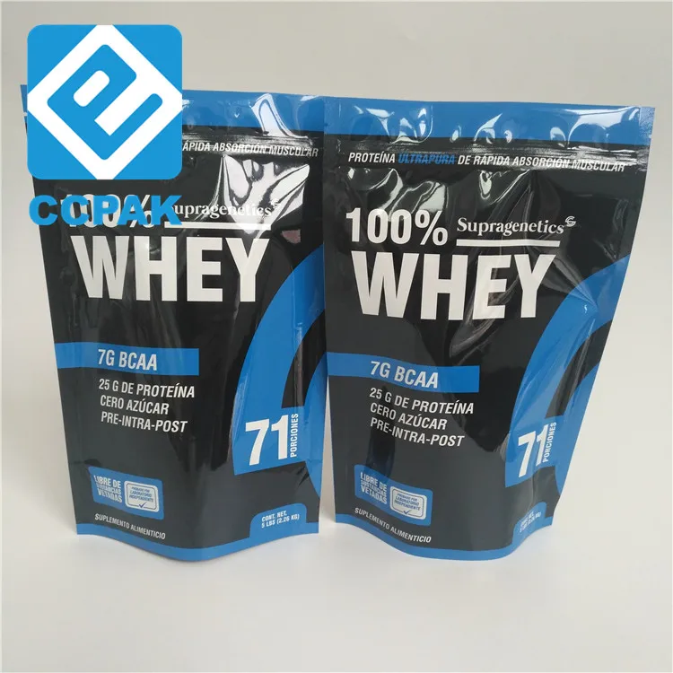 
Heat seal mylar bags Resealable zipper food packaging bags stand up pouch custom powder packaging plastic ba 