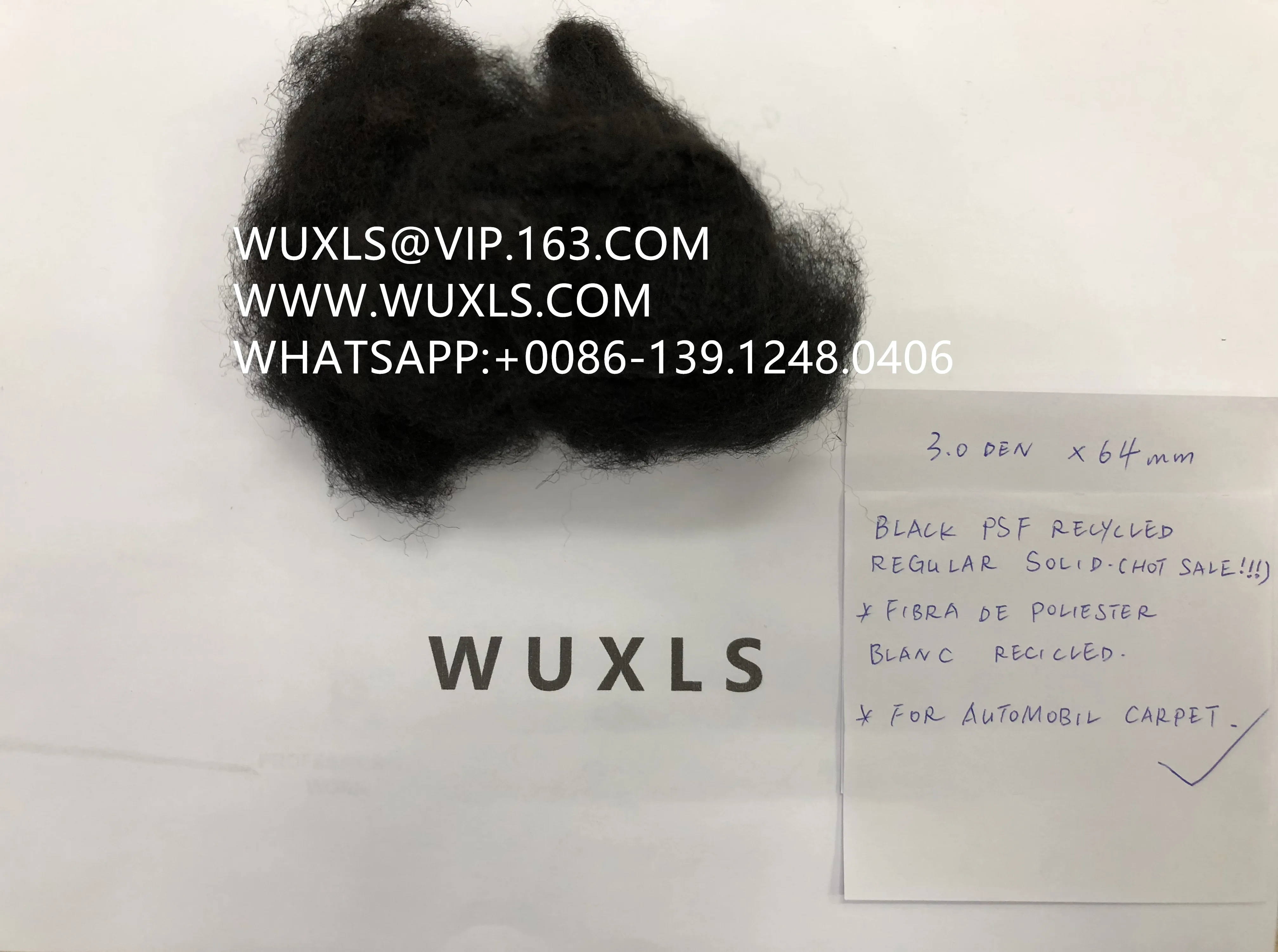
CHEAP/LOW PRICE black polyester staple fiber fibre psf exclusively for (automotive carpet/ interior) , ne gro fibra de poliester 