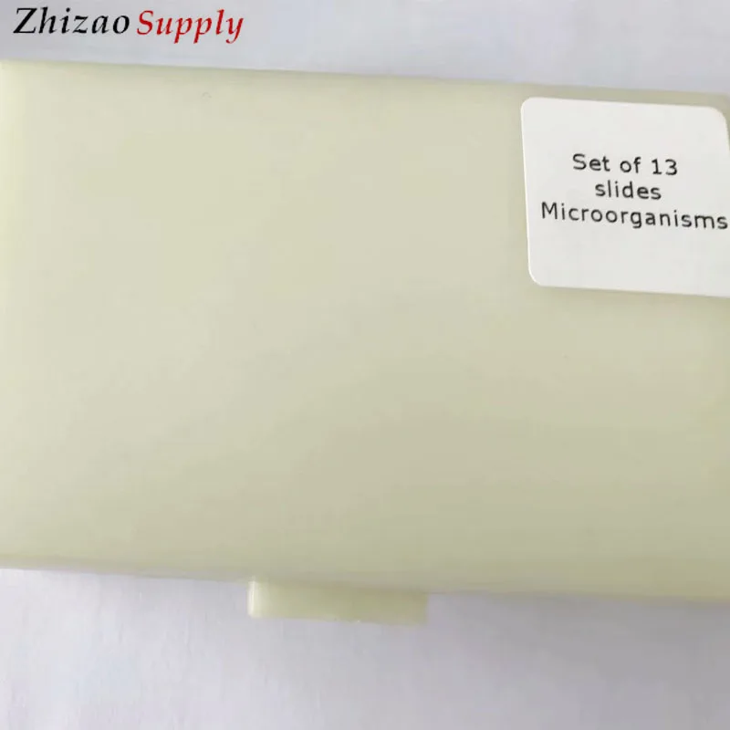 Учебные слайды медицинские микроорганизмы микробиологический микроскоп биологические слайды 13 шт