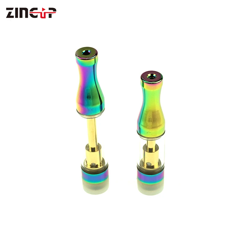 
Rainbow Color CBD Vape Pen 0.5ml 0.8ml 1ml Glass Tank Vaporizer Ceramic CBD Carts 