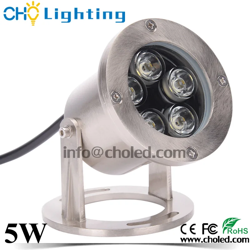 12v 24v ip68 5w led underwater green light for pond pool