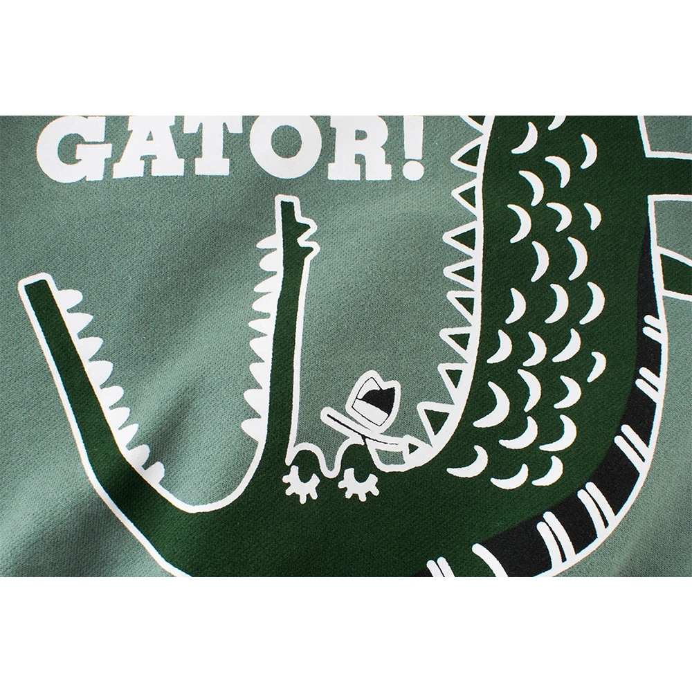 Mudkingdom/Одежда для маленьких мальчиков; Сезон осень с принтом животных на весну, пуловер Кофты Детские хлопковые свитера с круглым вырезом