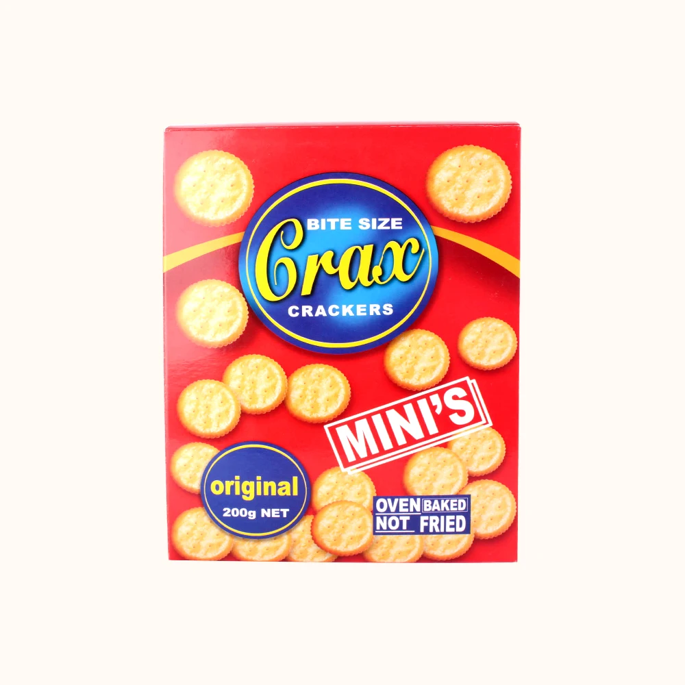 Фабрика OEM для 200 г crax крекеры печенье бумажная коробка