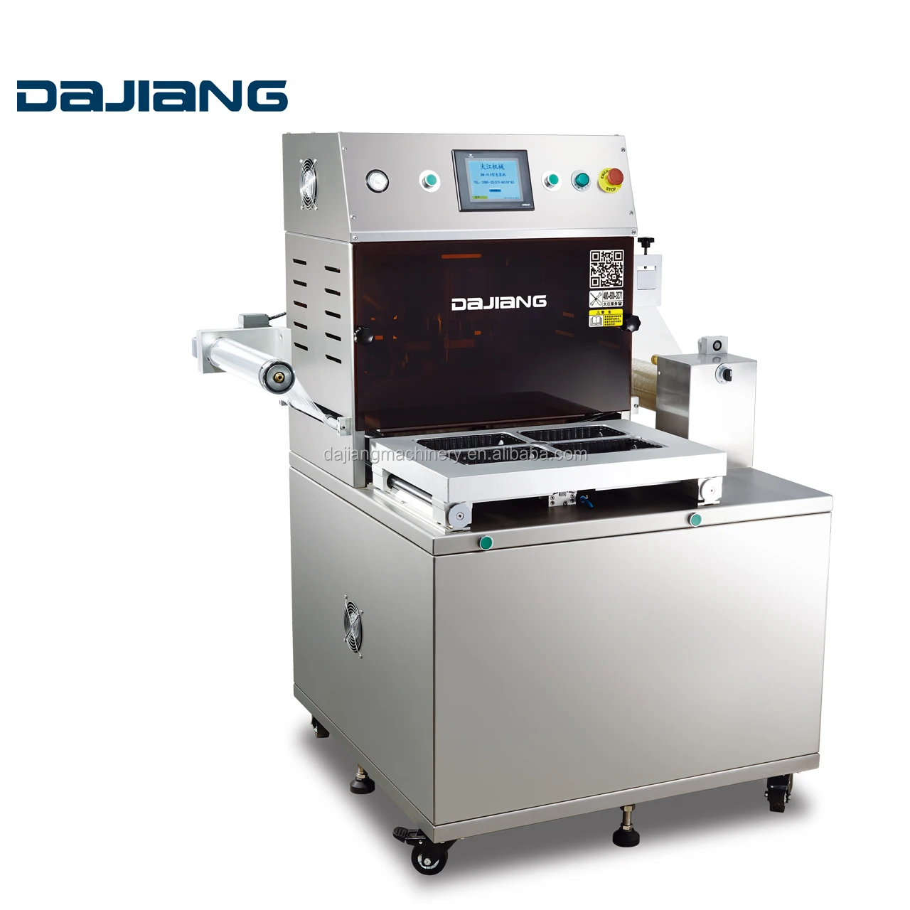 
DM-410E Food MAP Packaging Food Machine Plastic Seed Tray Container Sealig Nitrogen Filling Machine Automatic Sealer Machine 100 