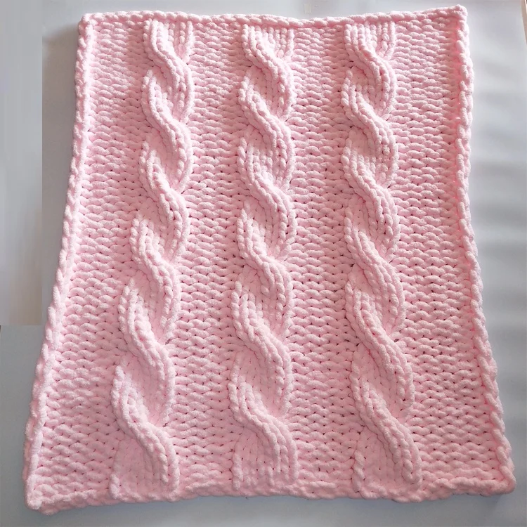 handmade giant chunky knit  100% Polyester Chenille Yarn Crochet