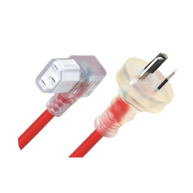 SAA утверждения 3 Pin AC AU кабель питания штекер для Женский 90 градусов IEC C13 риса Австралийский выдвижной удлинитель