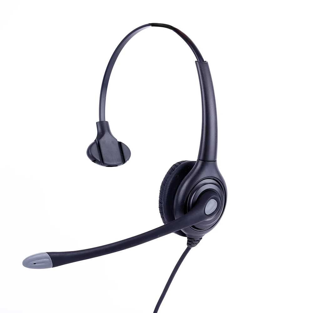 
High Quality Monaural Telephone headset for call center with QD, RJ11,USB, DC2.5;3.5mm Plug for you free choices 