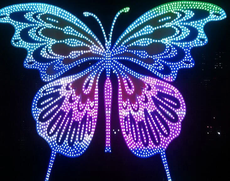 advertising banners 12v 5v 9mm f5 pixel string light ip67