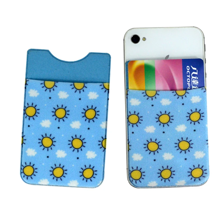 Promotional Gifts Fabric Credit Card Holder 3M Self-Adhesive Flexible  Mobile Phone Card Holder for Ad Items