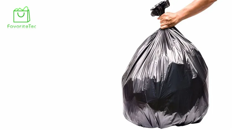 Environmental friendly custom biodegradable plastic roll garbage bags trash bags