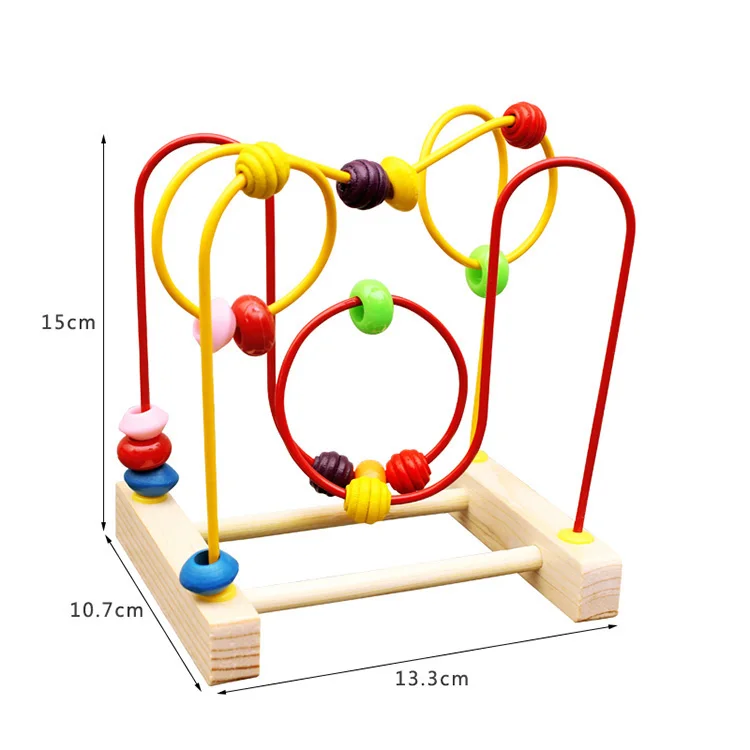 Оптовая продажа игрушка для снятия стресса 3d пазл арифметики learninwooden развивающая круглые бусина игры деревянные развивающие игрушки детей и