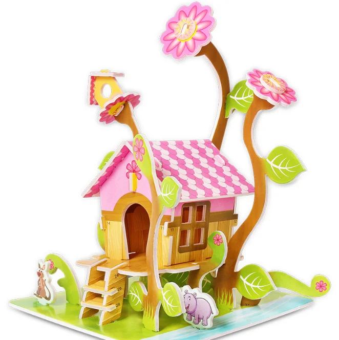 DIY Doll House Miniature Kids Dollhouse With Furnitures Toys House