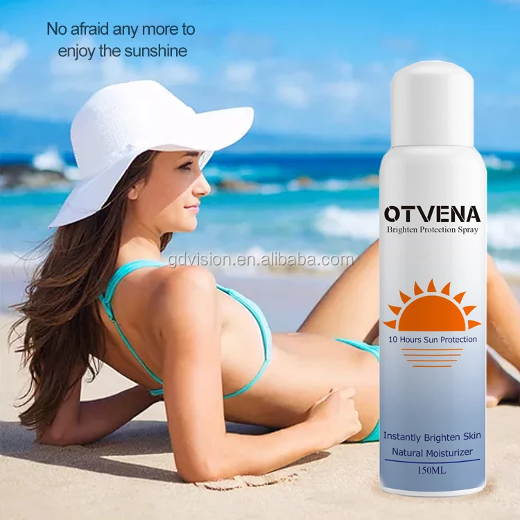 Частная торговая марка SPF 50 + мгновенный отбеливающий Солнцезащитный спрей
