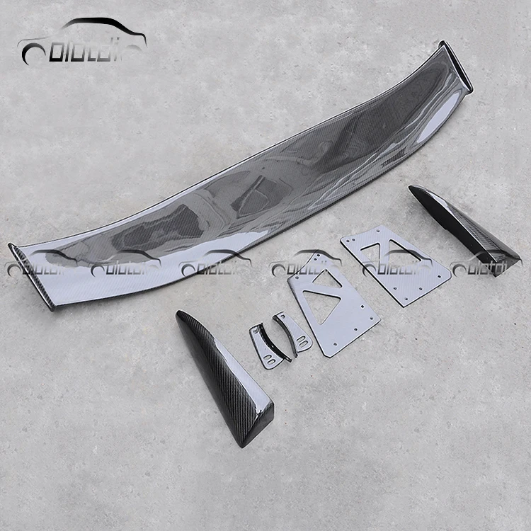 MG Style Carbon Fiber Boot Lip Rear Trunk Wing Ducktail High Kick Spoiler Lip for Honda Civic 8th FD2R