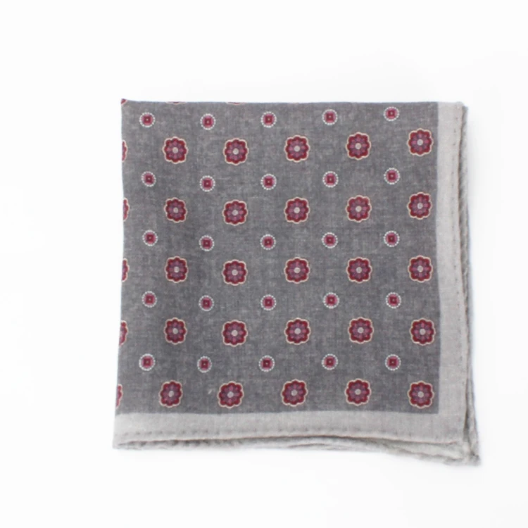 Высококачественный шерстяной Карманный квадрат с цифровой печатью для мужчин