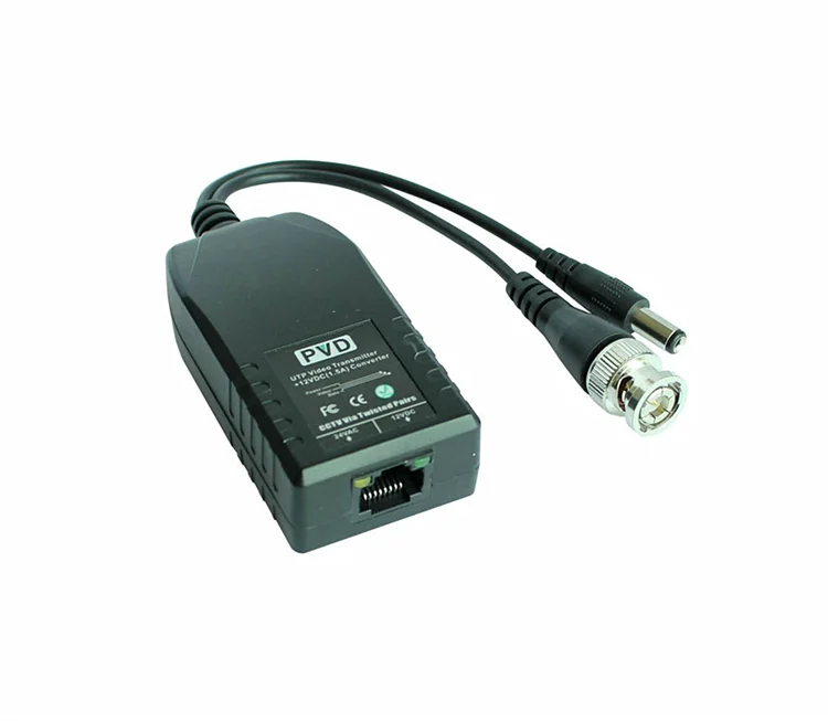 Встроенный AC24V к DC12V конвертер PVD Видео балун разъем