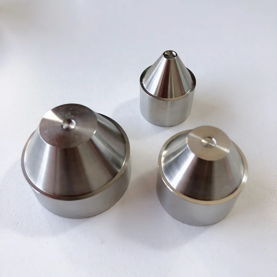 Высококачественный титановый TC4 TiGr5 cnc обрабатывающий цилиндрический адаптер, безбортная конусная вставка в чашку