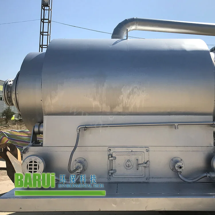 
small scale tire recycling pyrolysize waste plastic to oil ready to ship 
