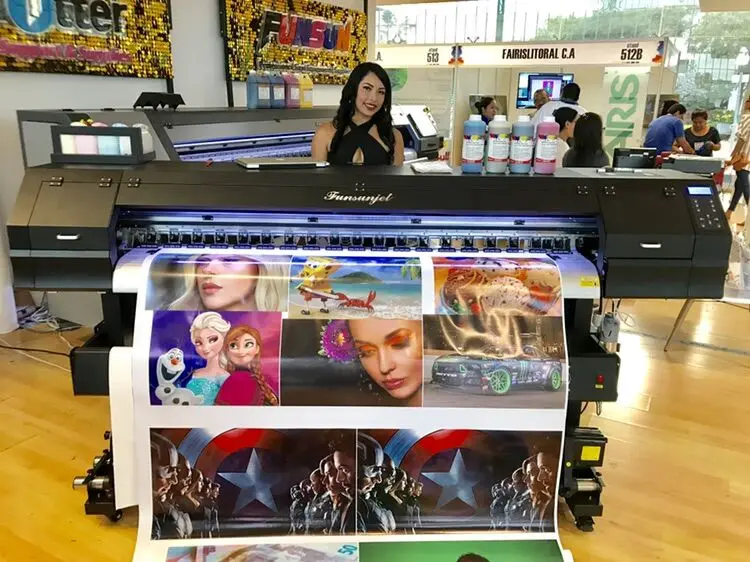 Funsunjet FS-1800K 1.8m 1440dpi DX5/DX7 Head Cheapest Eco Solvent Printer