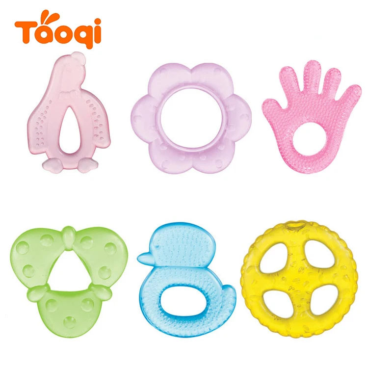 
animal shape EVA water filled baby teether 