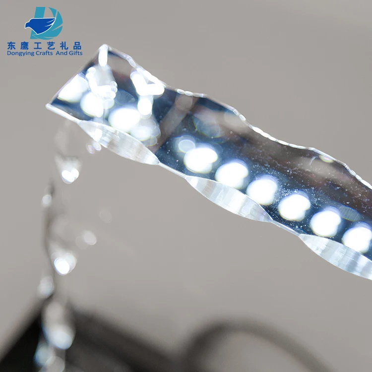 Personalized crystal glass paperweight cube for 3d laser engraving