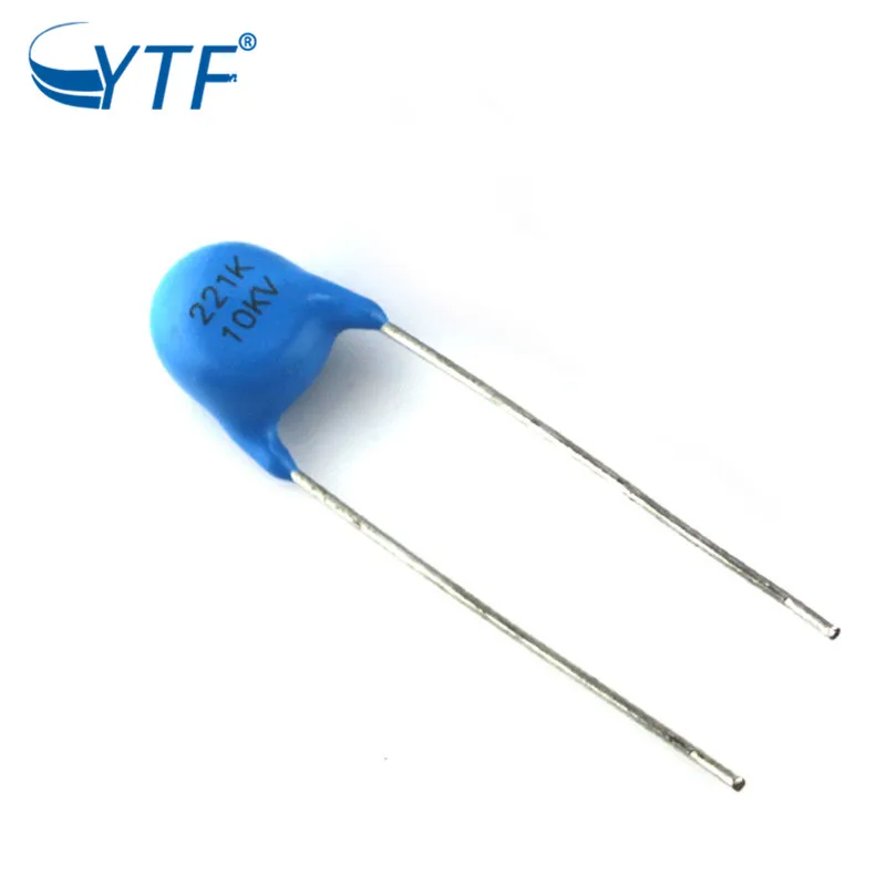 Высокое напряжение новый синий 10kv 221 К керамические Дик конденсатор новое и оригинальное