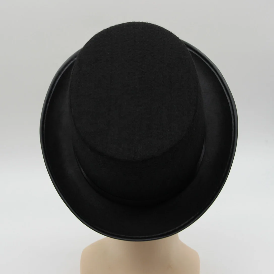 factory supply promotional black holiday party show hat Lincoln top hat with band
