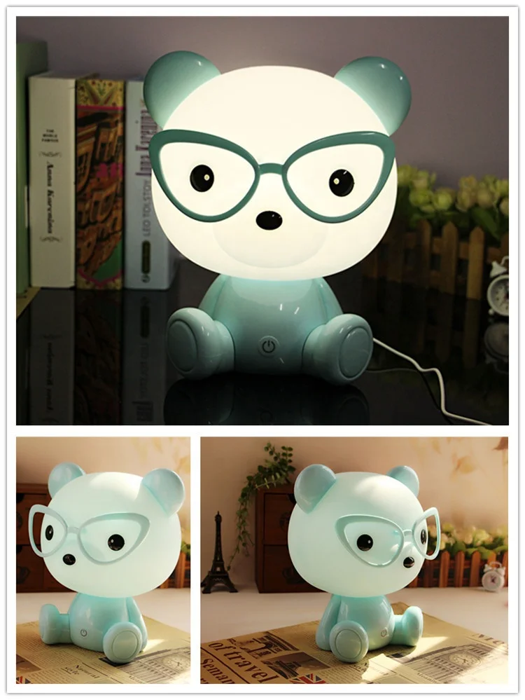 Small size BB bear night light eye protection children bedside lamp