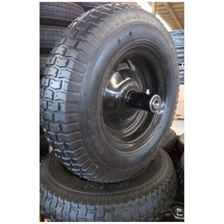 
16x4.50-8 wheelbarrow rubber wheel with metal rim 