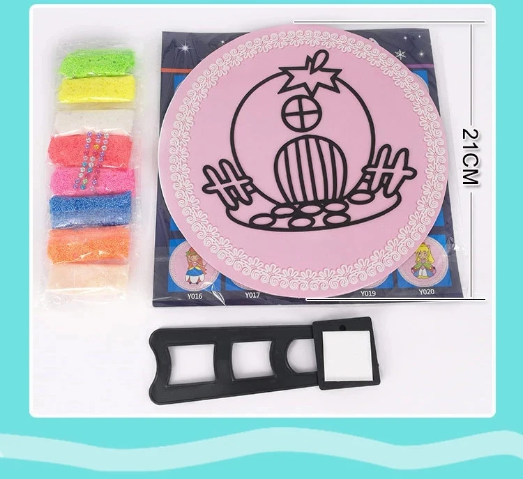 Children educational toy coloring DIY sand art drawing painting set