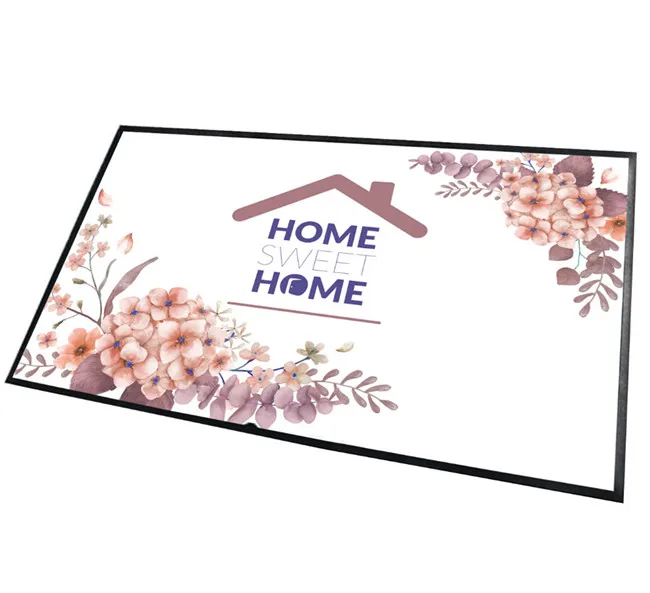 Door Mat Non-slip Floor Mat Rubber Outdoor Indoor Custom Logo Transfer Printing CLASSIC Adults Custom Carpet (square) Oriental
