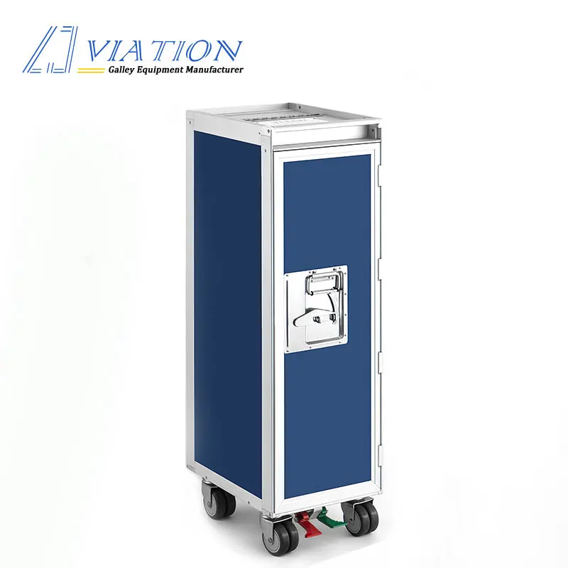 High intensity half size aircraft trolley airline beverage cart