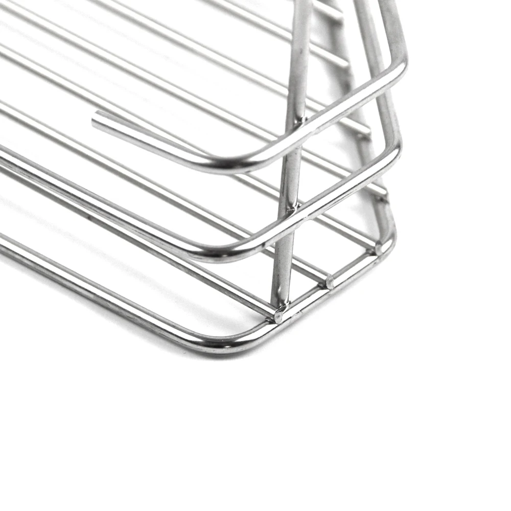 
New Products 3 Tier Corner Shelf Stainless Steel Bathroom Kitchen Drawer Wire Basket 