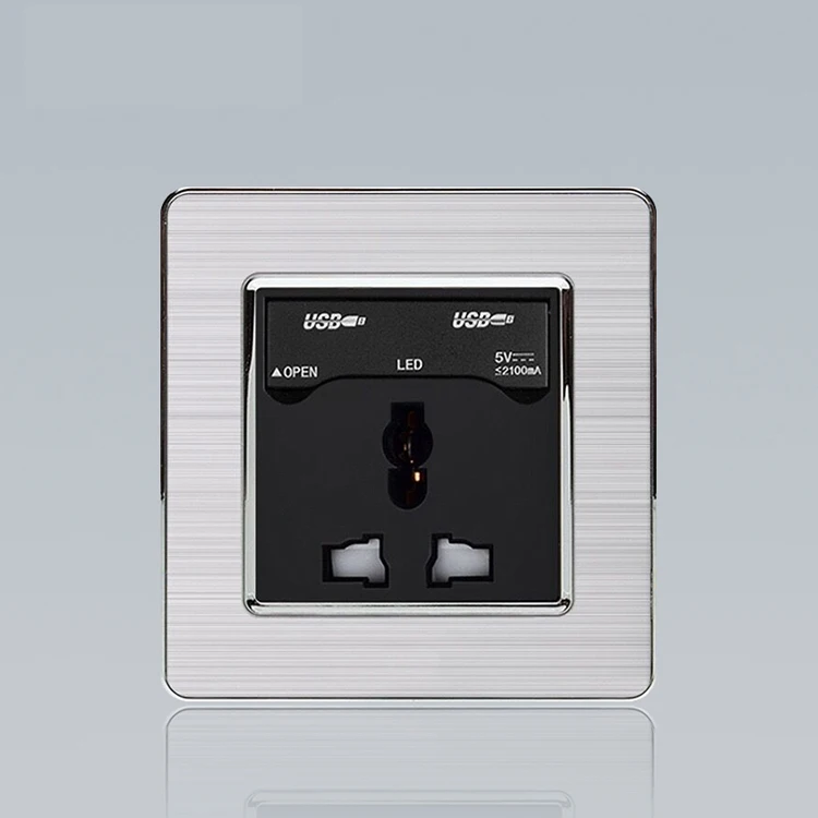 Universal Electrical Output USB Power Wall Electrical Socket
