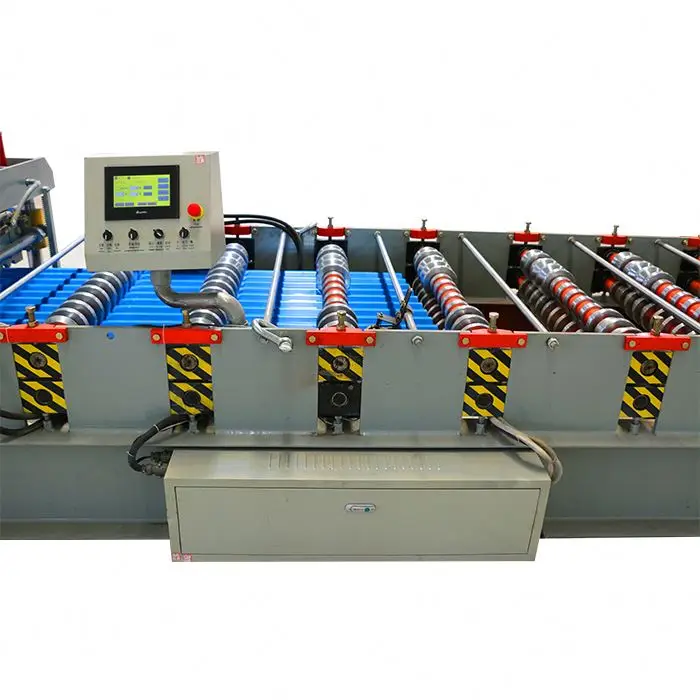 
Galvanized Steel Tile Roofing Sheets Cold Roll Forming Making Machine 