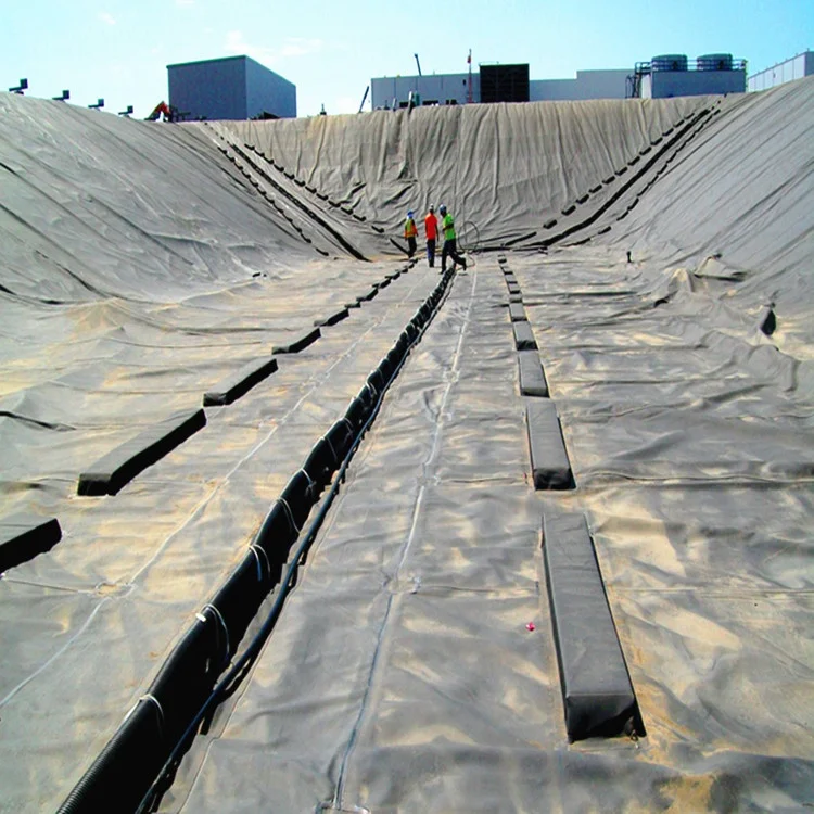 Low cost Static waste water Odor Biogas capture 1.5mm HDPE geomembrane