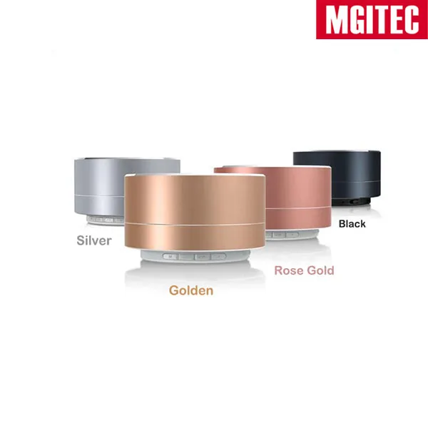 dj sound box wireless speaker, creative volume control LED Metal Steel Mini portable speaker A10