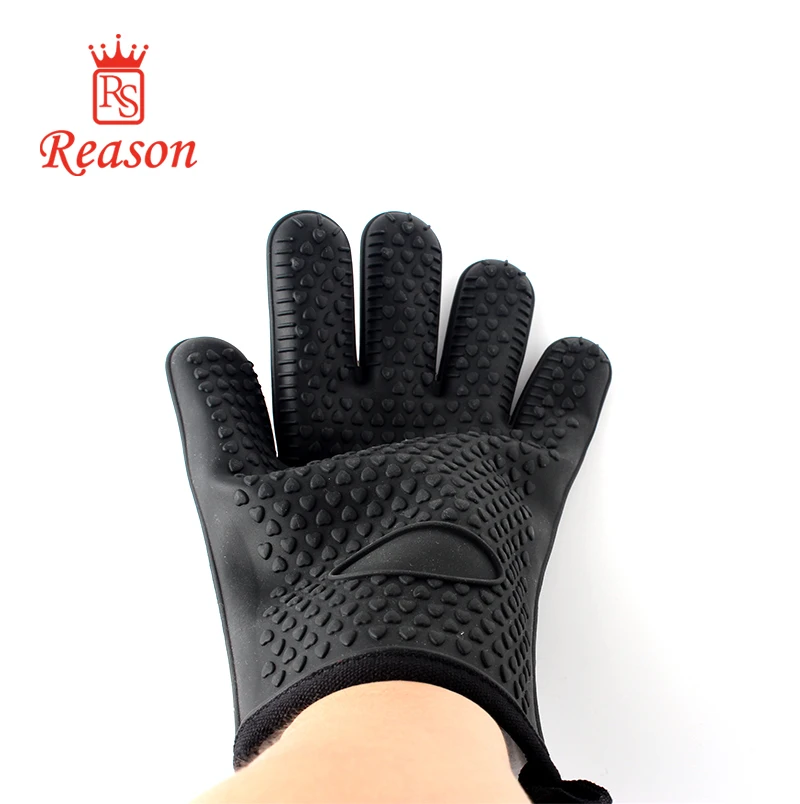 Silicone BBQ Glove Oven Grill Glove Heat Resistant Barbecue Manufacturer in China