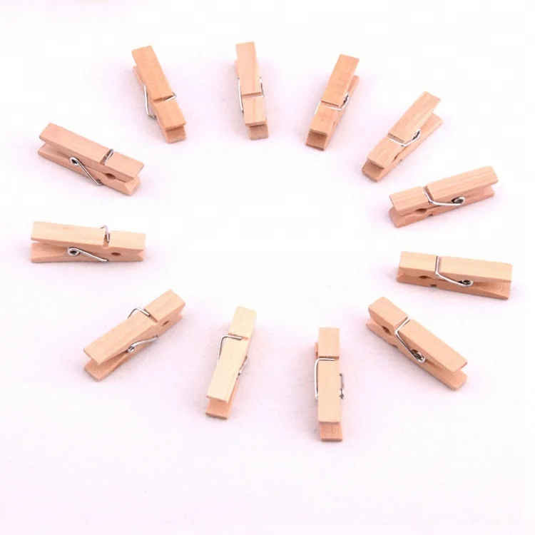 Китай поставщик высокое качество натуральный деревянный пружинный зажим деревянная одежда подвесная прищепка для бумаги висит