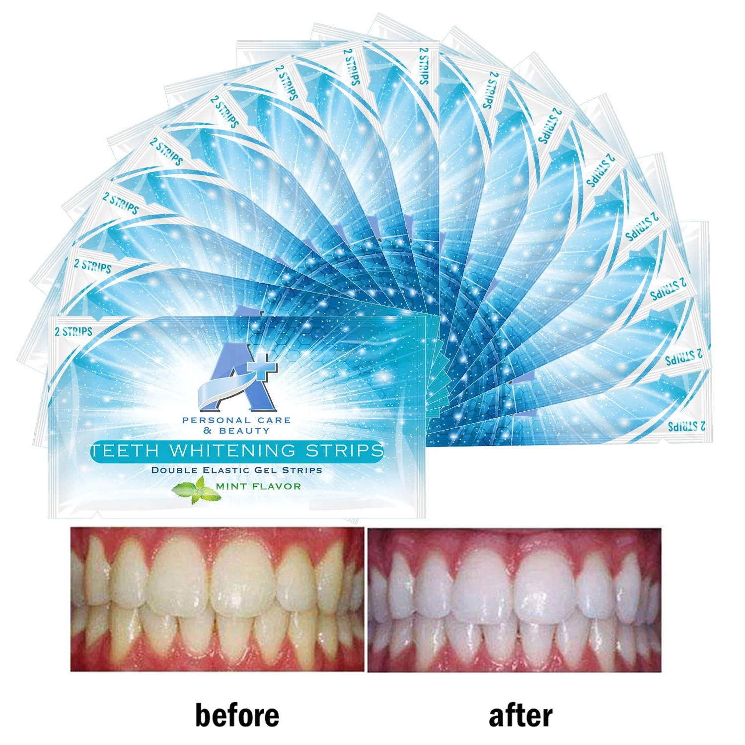 OEM Oral hygiene teeth whitening dental whitening strips 3D strong brightening strips