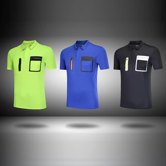 Customize men thai quality  football referee shirt referee jersey