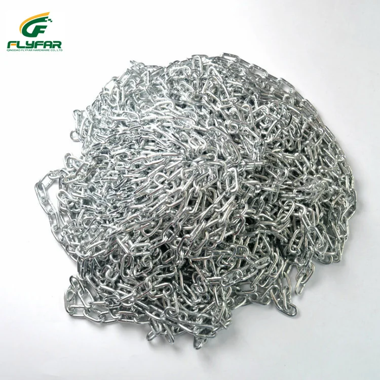 Galvanized Iron Steel Short Link Chain DIN763 DIN766 DIN764 Standard Chain